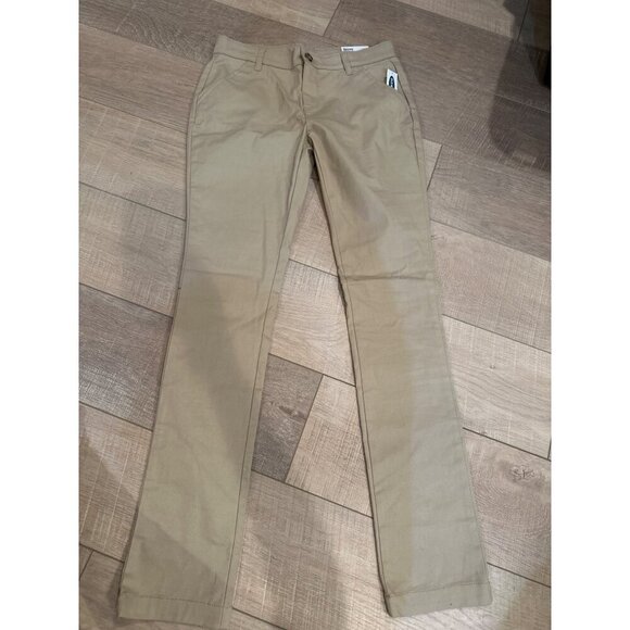 Old Navy Skinny Fit Khaki Pants Size 16 Beige Stretch Cotton Blend Youth Girls - Picture 1 of 8